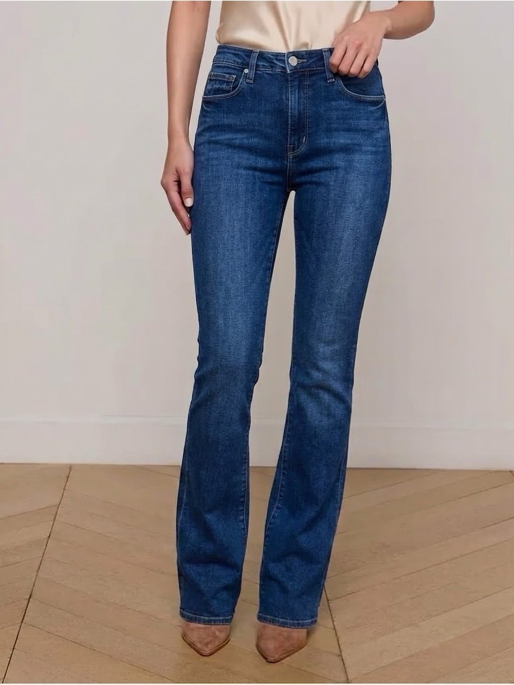 L'AGENCE Selma High Rise Baby Bootcut Jeans Dark Wash Size 31